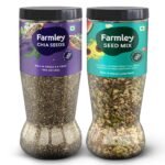 Farmley Seed Mix & Chia Seed I 2Kg (Pack of 2) I Seeds for Eating I Mixed Seeds I Seeds for Weight Management | Rich in Calcium, Protein & Fibre - Fast Shipping to USA & Canada