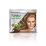 Nisha Cream Hair Color Rich Bright Long Lasting Hair Colouring For Ultra Soft Deep Shine 100% Grey Coverage Conditioning With Natural Herbs Light Blonde (Pack of 6) - Fast Shipping to USA & Canada