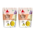 Bambino Instant Badam Treatt Drink Mix 400 Gms Each 200 Gms X Pack of 2 - Fast Shipping to USA & Canada