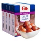 Gits Instant Gulab Jamun Dessert Mix, Pure Veg, Indian Dessert And Mithai, 800G (Pack Of 4, 200Gm Each) - Fast Shipping to USA & Canada
