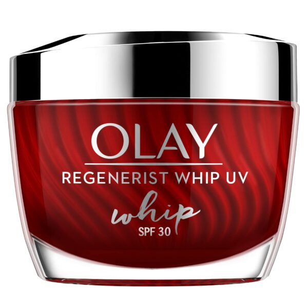 Olay Regenerist Whip Cream with SPF30 | Ultra Lightweight | Hydrated, Plump, Bouncy Skin | With Hyaluronic Acid, Niacinamide and Peptides | Normal, Oily, Dry, Combination Skin | 50g - Fast Shipping to USA & Canada