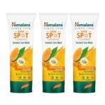Himalaya Dark Spot Clearing Turmeric Face Wash | Reduce dark spots in 7 days | Organically sourced & Cold-pressed turmeric | 100ml (Pack of 3) - Fast Shipping to USA & Canada