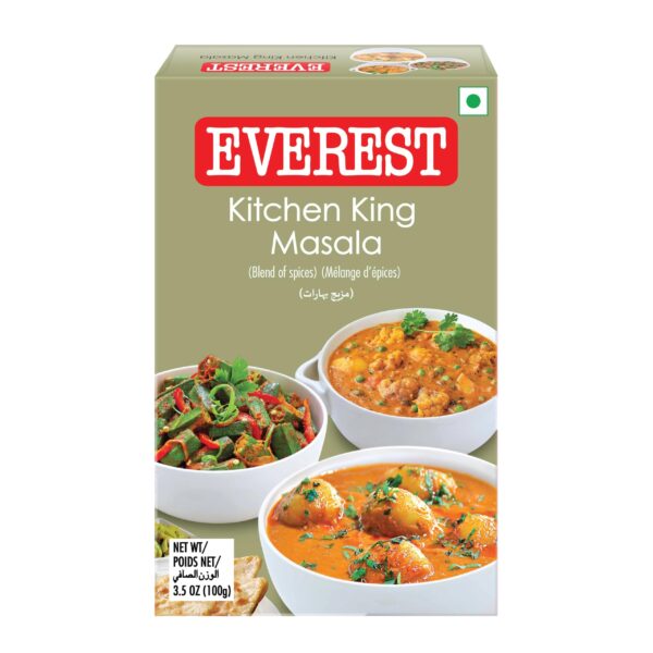 Everest Kitchen King Mixed Masala Powder 100G Carton, Turmeric - Fast Shipping to USA & Canada