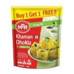 MTR Khaman Dhokla Mix - Breakfast Mix | Quick Breakfast | Instant Ready to Cook Mix | Ready-To-Make Gujarati Breakfast | 160/180g (Weight May Vary) Buy1 Get1 Free - Fast Shipping to USA & Canada