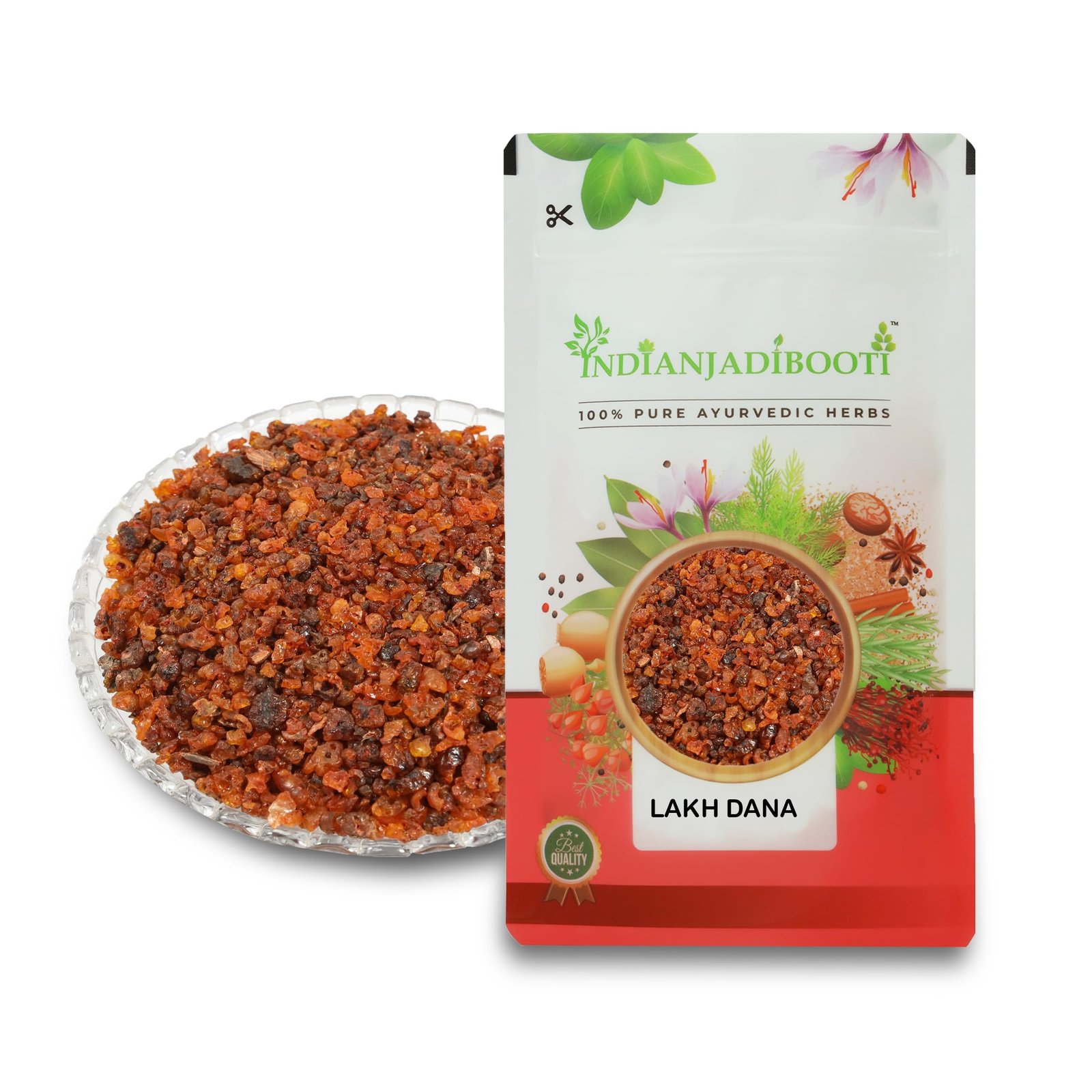 81Tq5bN7QLL-1.jpg IndianJadiBooti Lakh Dana, 100 Grams Pack - Image 1