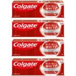 Colgate Visible White Sparkling Mint 50G Toothpaste (200G, Pack Of 4, 50G Each) - Whitens Teeth, Protects Enamel, Freshens Breath - Fast Shipping to USA & Canada