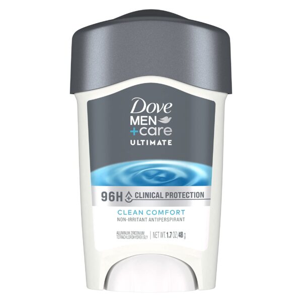Dove Men + Care Clinical Protection Antiperspirant Deodorant Solid, Clean Comfort, 1.7 Ounce - Fast Shipping to USA & Canada