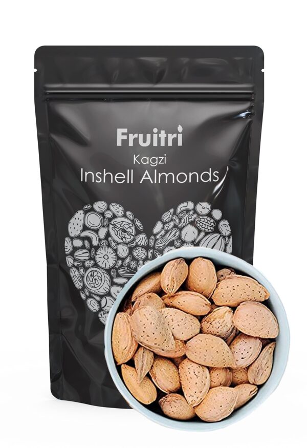 Fruitri Kagzi In shell Almond, Badam With Shell | kagazi almonds 1kg - Fast Shipping to USA & Canada