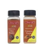 Easy Life Clove Powder Laung 65g, Cinnamon Powder 60g [Combo of Only 2 Spices Try cinnamon and clove tea for immunity boosting] - Fast Shipping to USA & Canada