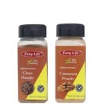 Easy Life Clove Powder Laung 65g, Cinnamon Powder 60g [Combo of Only 2 Spices Try cinnamon and clove tea for immunity boosting] - Fast Shipping to USA & Canada