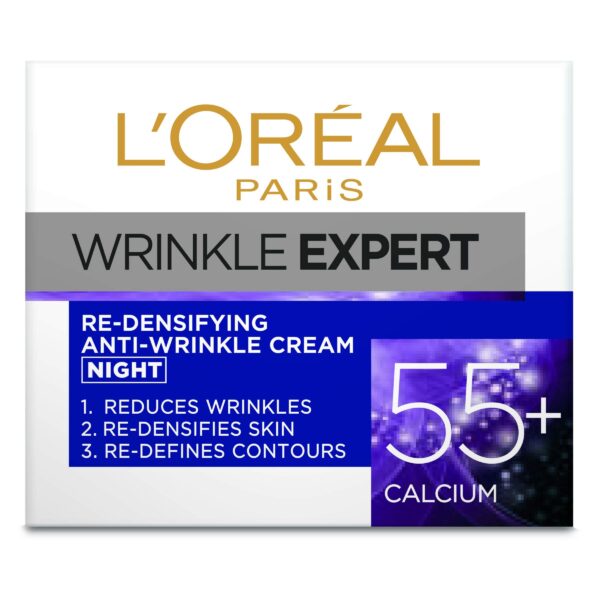 L'Oreal Paris Wrinkle Expert Re-Densifying Anti-Wrinkle Cream 55+ Night - Fast Shipping to USA & Canada
