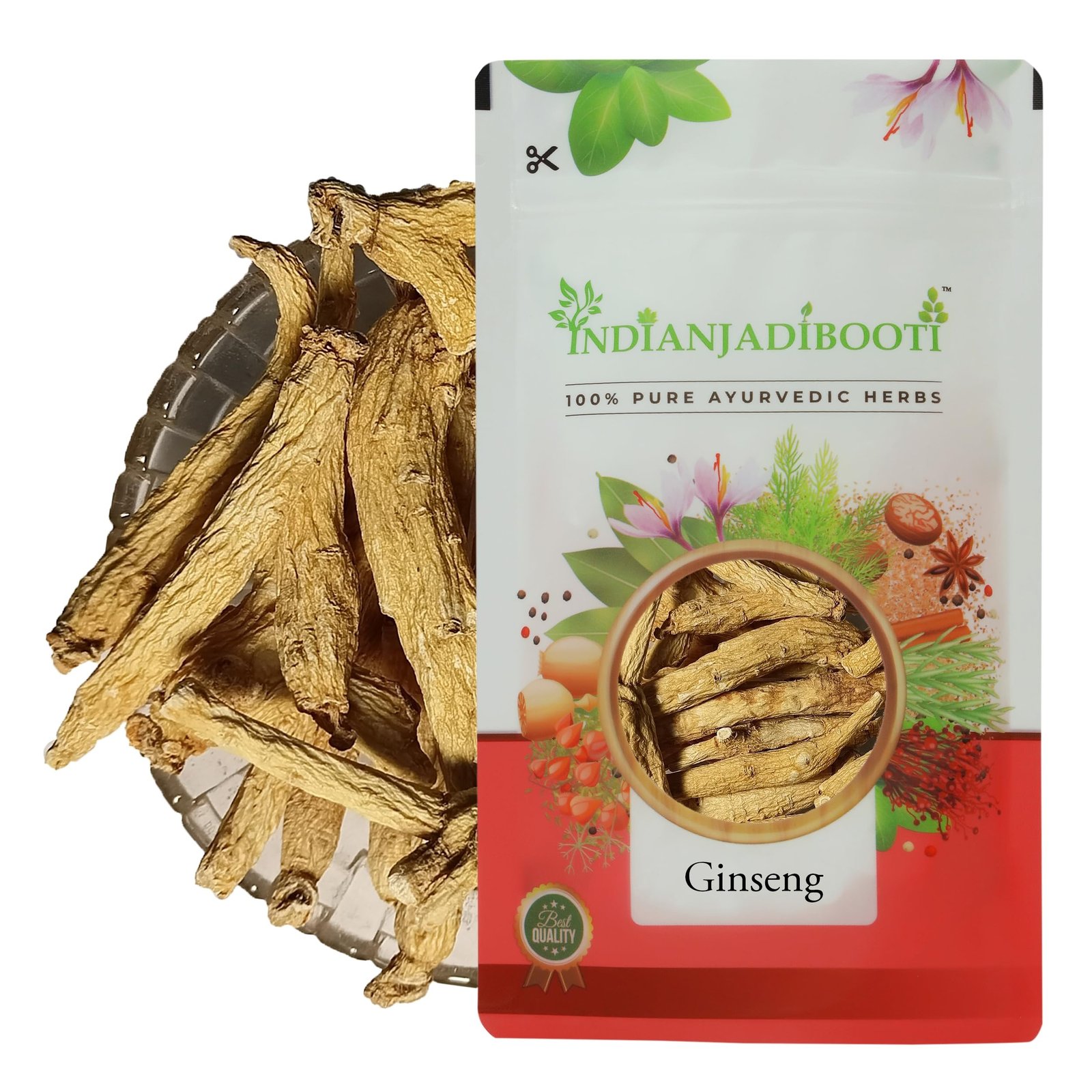 81hKbkjKcNL-1.jpg IndianJadiBooti Natural Ginseng Root for Immunity and Energy (10 Grams) - Image 1