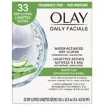 Olay Daily Cleansing Cloths, 33 Ea (Pack of 2) - Fast Shipping to USA & Canada