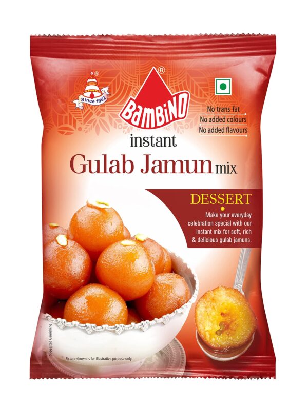 Bambino Instant Gulab Jamun Desert Mix 1kg Makes 200 Jamuns Per Pack - Fast Shipping to USA & Canada