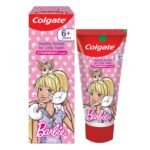 Colgate Kids Toothpaste For 6+ Years, Barbie, Strawberry Flavour, Gentle Protection Tooth Paste With 50% Lesser Abrasive Formula For Protecting Against Cavities, Enamel Protection- 80G - Fast Shipping to USA & Canada