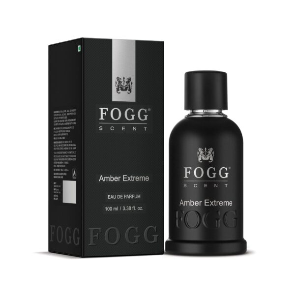 FOGG Men Spray Scent Amber Extreme Perfume, Long-Lasting, Fresh & Powerful Amber Wood Fragrance Spray, Eau De Parfum, 100 Ml - Fast Shipping to USA & Canada