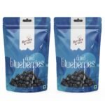 Berries And Nuts Previously_frozen Blueberry 400 Grams Pouch|Dehydrated Blueberries, Super Berries, Antioxidant Rich, Super Fruit|2 Pack Of 200 Grams - Fast Shipping to USA & Canada
