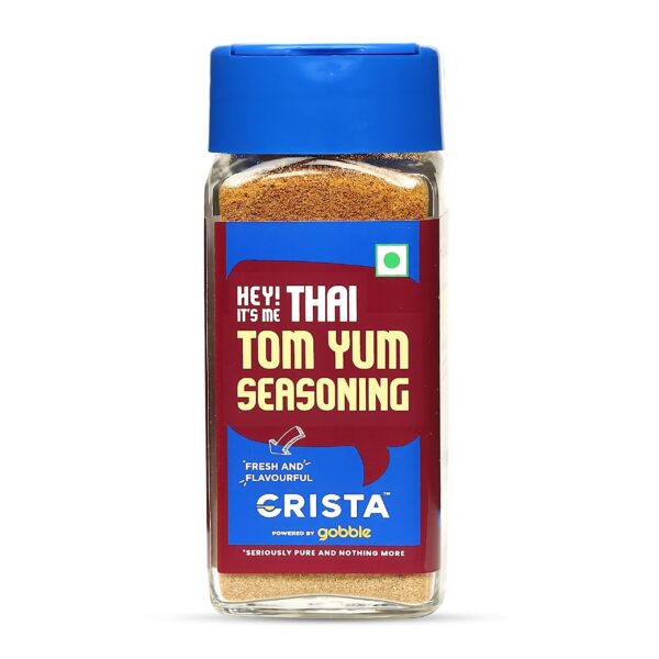 CRISTA Thai Tom Yum Seasoning for Soups, Salads & Noodles | Mixed Spices Blend | Ready to Use | Vegan | Zero added Colours, Fillers, Additives & Preservatives | 40 gms