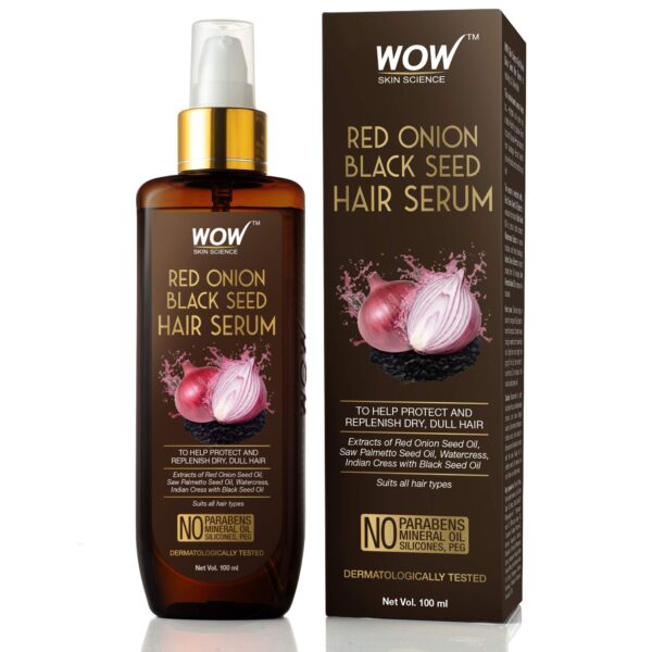 WOW Skin Science Non Sticky Onion Hair Serum For Hair Growth | Frizz Free Smooth Hair| Dry And Dull Hair - 100ml - Fast Shipping to USA & Canada