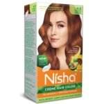 Nisha Cream Hair Color Golden Brown, Permanent Hair Colour for Women Men, No Ammonia, Ultra Soft Deep Shine, 100% Grey Coverage, 4.3 Golden Brown Hair Colour 120gm - Fast Shipping to USA & Canada