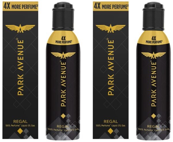 Park Avenue Men Regal No Gas Premium Perfume Long Lasting Citrus Fragrance Spray 130Ml (Pack Of 2), Pack Of 1 - Fast Shipping to USA & Canada