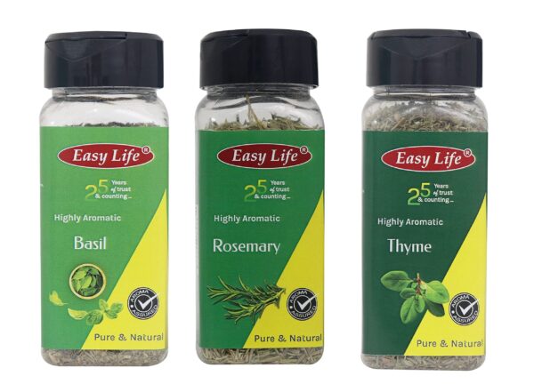 Easy Life Basil 20g, Rosemary 30g with Thyme 35g Combo - Fast Shipping to USA & Canada
