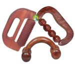FA INDUSTRIES 3Pcs Wooden Hand Roller Massage. Muscle Roller Stick, Manual Wood Therapy Massage Tools for Relaxes Thigh, Leg, Hands Full Body Muscle Men & Women - Pack of 3 - Fast Shipping to USA