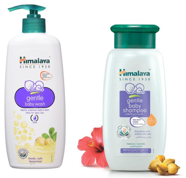 Himalaya Baby Shampoo (400 ml) and Gentle Wash (400ml) Combo - Fast Shipping to USA & Canada