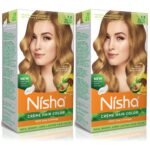 Nisha Cream Hair Color with Rich, Bright, Long Lasting Shine Hair Color (Honey Blonde 7.3, 100 ml Each)- Pack of 2 - Fast Shipping to USA & Canada