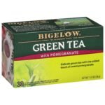 Bigelow Tea Green Tea with Pomegranate 20-Count Boxes -Pack of 6 - Fast Shipping to USA & Canada