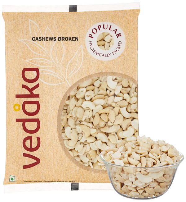 Vedaka Popular Cashews - Broken, 200g, Dry Fruits - Fast Shipping to USA & Canada