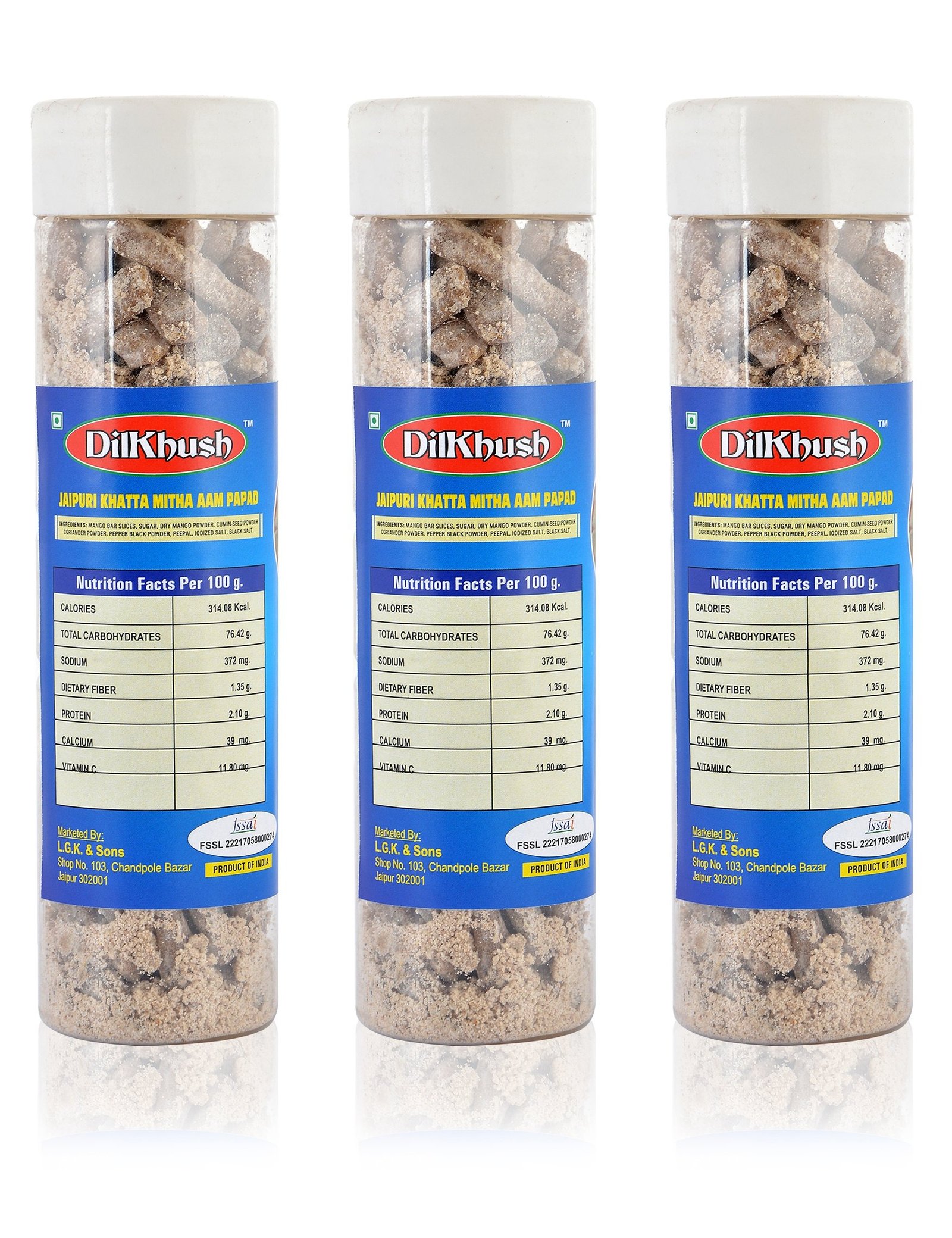 91QrfkmUyNL-1.jpg DilKhush Jaipuri Aam Papad, 600 Grams, Pack of 3 - Fast Shipping to USA & Canada - Image 1