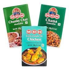 MDH 3 Piece Combo(Chunkychat + Chana + Chicken) - Fast Shipping to USA & Canada