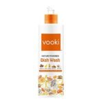Vooki Nature Powered Natural Dish Wash Gel, No Preservatives, No Synthetic Colors - 500 ml (Pack of 1) - Fast Shipping to USA & Canada