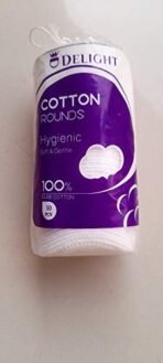 DELIGHT Cotton Ball Round Facial Pads For Remover & Face Cleansing (DCPP-50, White) - Fast Shipping to USA & Canada - Image 2