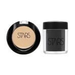stars Cosmetics Concealer (Light) Eyeshadow Pigments (Black) Set of 2 Makeup Brightening Face All Skin Types Professional Easy Blend Long Lasting blends seamlessly Loose Shine Powder For Girl & Women - Fast Shipping to USA & Canada - Image 2