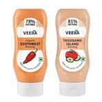 Veeba Salad dressings Combo - Chipotle Southwest, 300g and Thousand Island Dressing, 300g - Pack of 2 - Fast Shipping to USA & Canada
