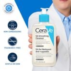 CeraVe SA Smoothing Cleanser For Dry, Rough & Bumpy Skin, contains Salicylic Acid, Dermatologist Recommended Face wash (236ml) - Fast Shipping to USA & Canada - Image 5