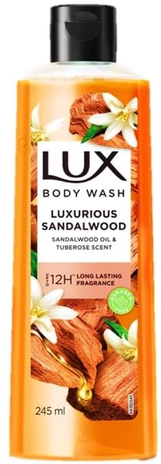 Lux Luxurious Sandalwood With Sandalwood Oil & Tuberose Scent Body Wash 245ml - Fast Shipping to USA & Canada