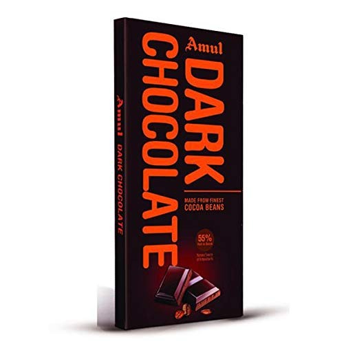 Amul Dark Chocolate, 150Gm (Pack of 3) - Fast Shipping to USA & Canada
