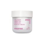 Innisfree Collagen Green Tea Ceramide Bounce Cream 1.7 fl oz (50 ml) for Plump Skin, Korean Skincare Cream - Fast Shipping to USA & Canada
