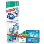 Dermi Cool Menthol Regular Prickly Heat Powder - Pack Of 150G | Dettol Cool Soap 125G Free | Cooling Relief From Prickly Heat, Burning & Itching Of Skin - Fast Shipping to USA & Canada - Image 2