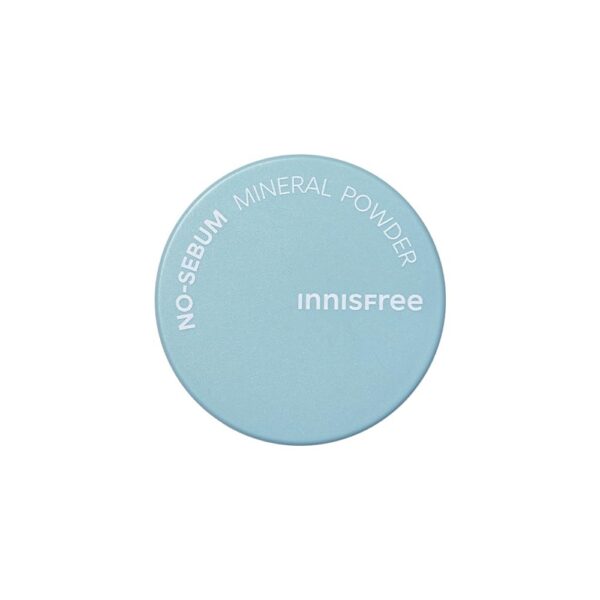 innisfree No Sebum Mineral Natural Powder 5 Grams For Oil Control For Oily Skin, Makeup Fixer & Reduces Hair Greasiness-3 In 1 Power, Korean Makeup - Fast Shipping to USA & Canada