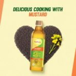 Saffola Cold Pressed Mustard Oil | 100% Cold Pressed Mustard Seed Oil | Helps Manage Cholesterol, Goodness of Omega 3 with Authentic Seed Flavour | 1L Pet Bottle - Fast Shipping to USA & Canada - Image 5