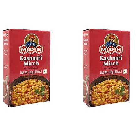 MDH Kashmiri Mirch 100gm - Pack of 2 - Fast Shipping to USA & Canada