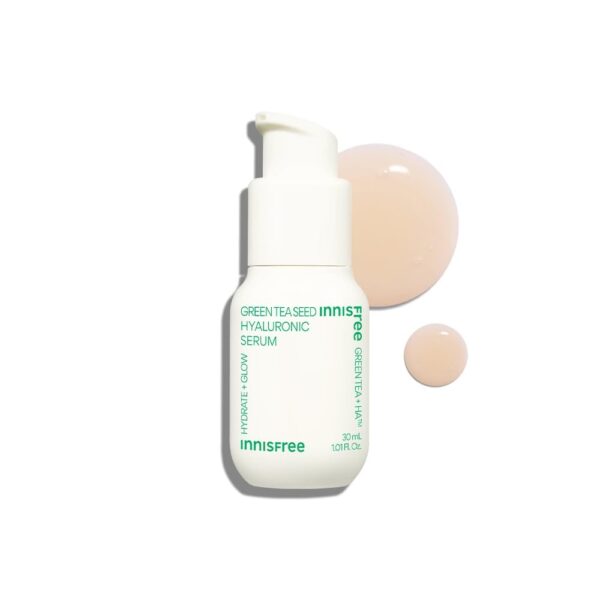 Innisfree Green Tea Hyaluronic Hydrating Serum 30ml for Glowing & Hydrated Skin with Hyaluronic Acid, All skin types, Korean Face Serum - Fast Shipping to USA & Canada