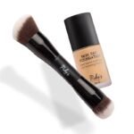 Ruby's Organics Liquid Foundation and Multitasking Brush for Face Makeup - Waterproof, Full Coverage Blendable, Long Lasting, Matte Finish and Poreless, Normal to Oily Skin,Vegan, Shade LM 01.8, 30 ml - Fast Shipping to USA & Canada