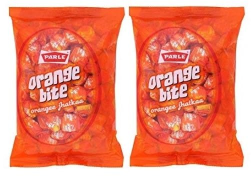 Parle Orange Bite Candy, 289g, Pack of 2 - Fast Shipping to USA & Canada