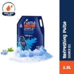 Fiama Men Body Wash Shower Gel Refreshing Pulse, 1.5L Body Wash Refill Pack for Men with Skin Conditioners & Sea Minerals for Moisturized Skin, Skin Friendly pH, For All Skin Types - Fast Shipping to USA & Canada - Image 3