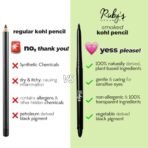 RUBY's ORGANICS Kohl Eyeliner- Black, Kajal with In-Built Smudger for Smokey-Eye, Extra Smooth & Blendable, Long-Wearing Matte Finish, Organic Eye Makeup, Cruelty-Free & Vegan, 0.35 Gm,Pencil - Fast Shipping to USA & Canada - Image 4